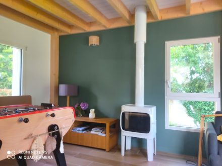 Poêle à bois Jotul F 305 R LL - Finition émaillé blanc