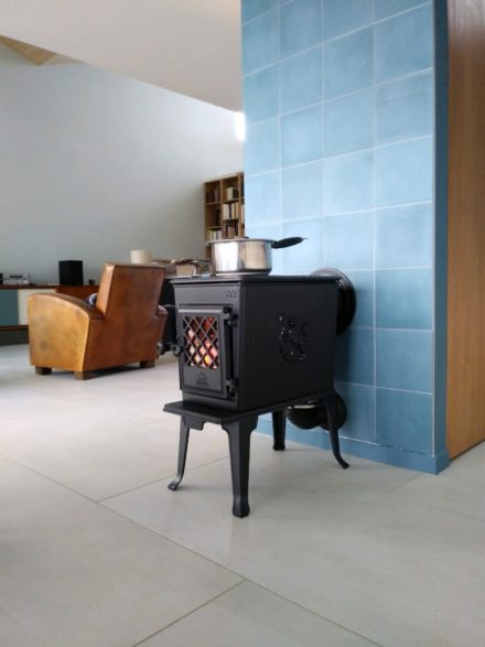 Poêle à bois Jotul F 602 Eco - Finition émaillé bleu noir